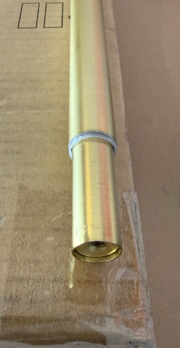 Pottery Barn Kids Window Curtain Rod + Brackets – Gold – 48-88″ – .75″ NEW