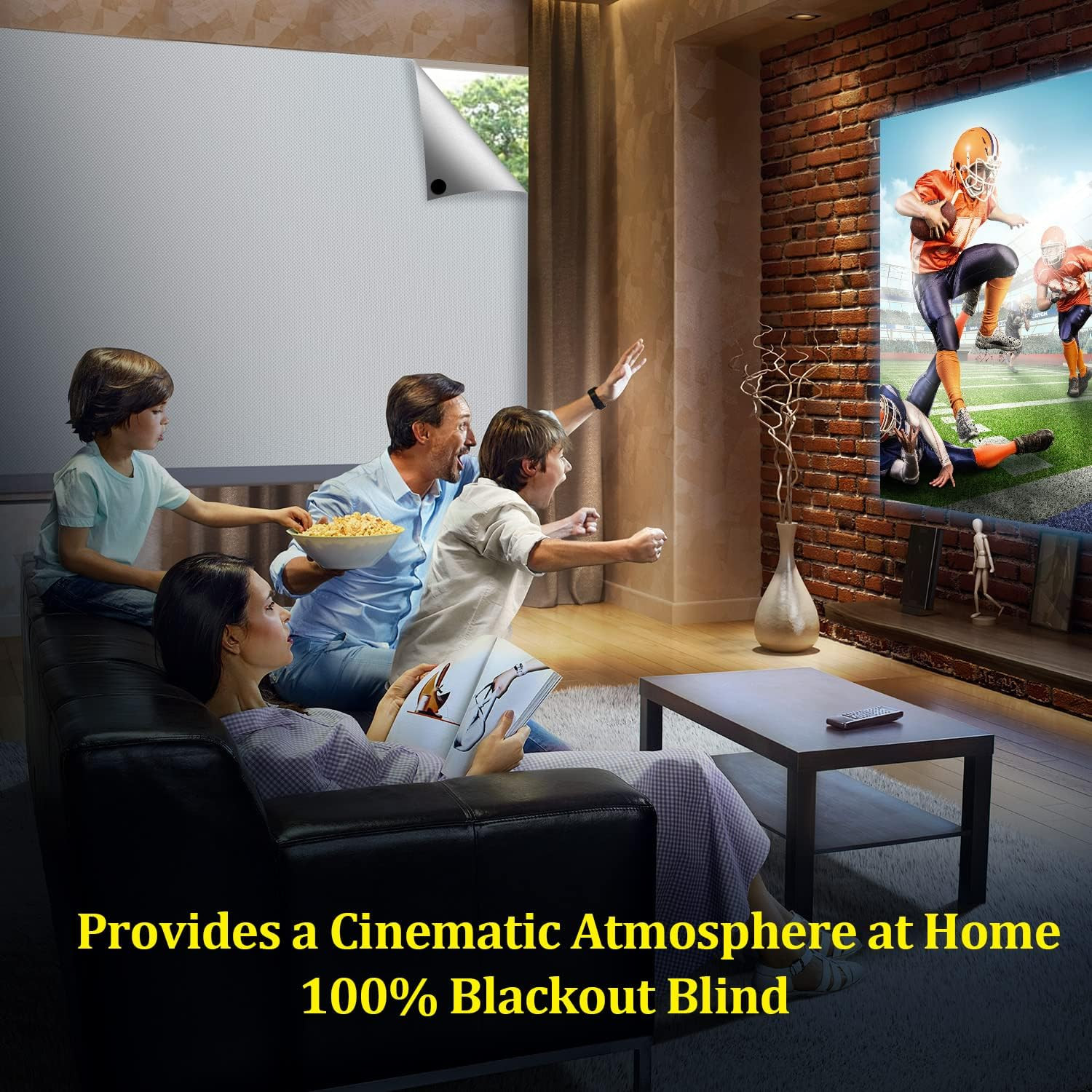 Blackout Curtains for Bedroom, Portable 100% Black Out Window Cover Film, Cuttab