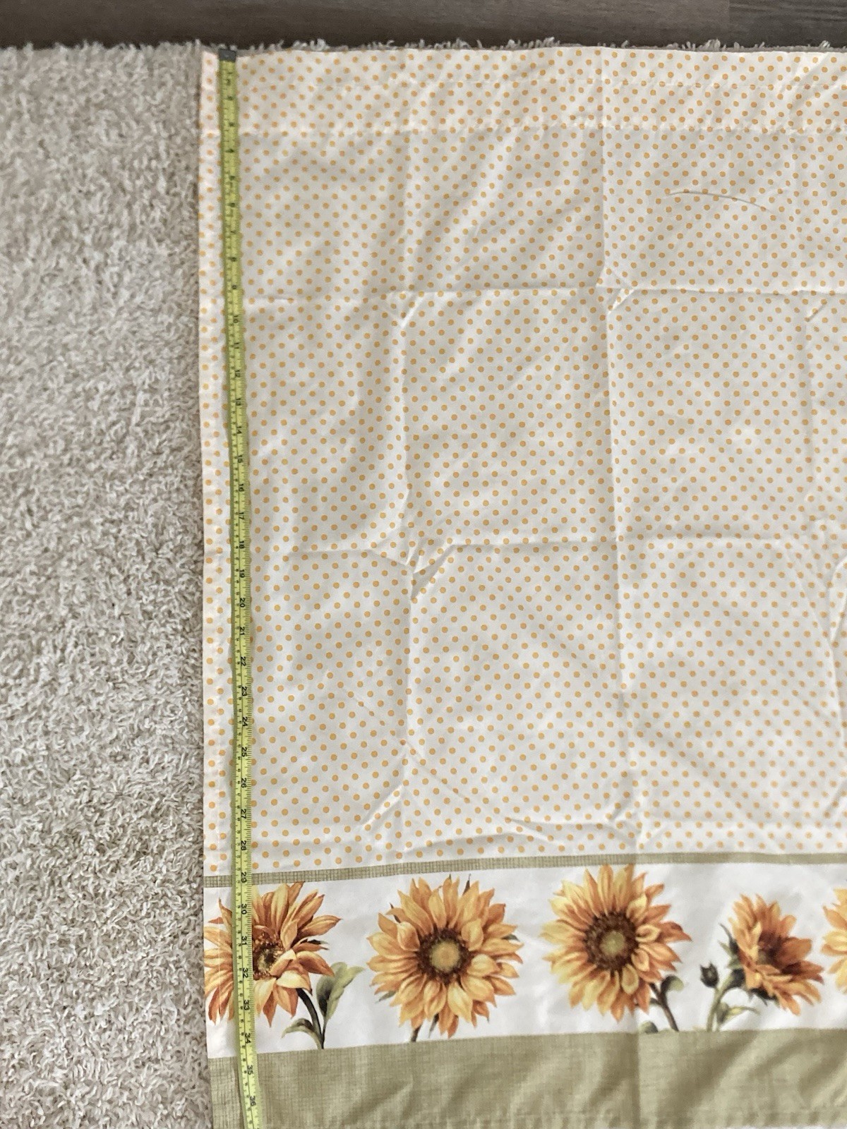 Sunflower Polyester Curtains 2 Set