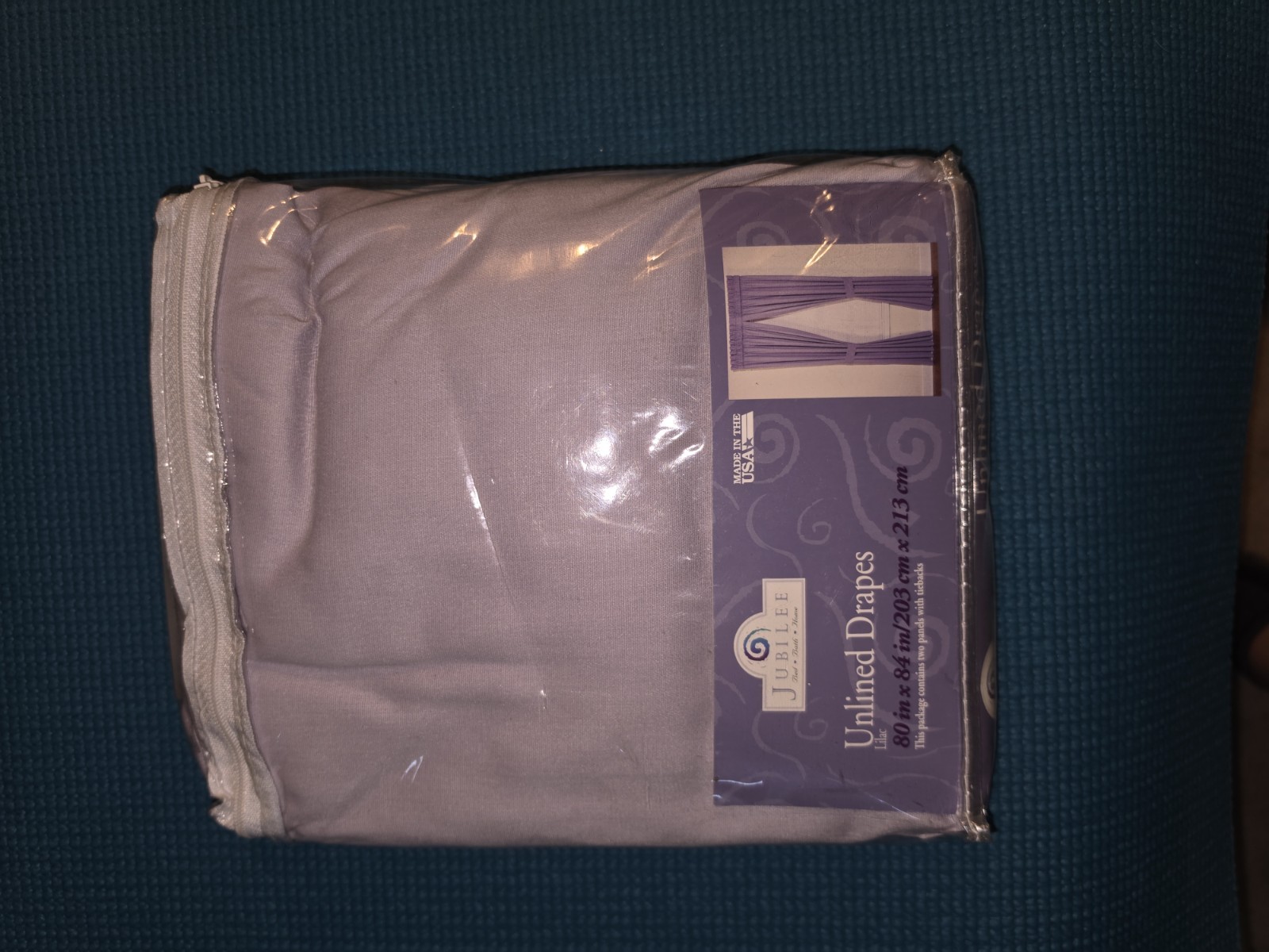 Jubilee Classic Lilac Unlined Drapes 80×84 Rod Pocket Cotton/Poly