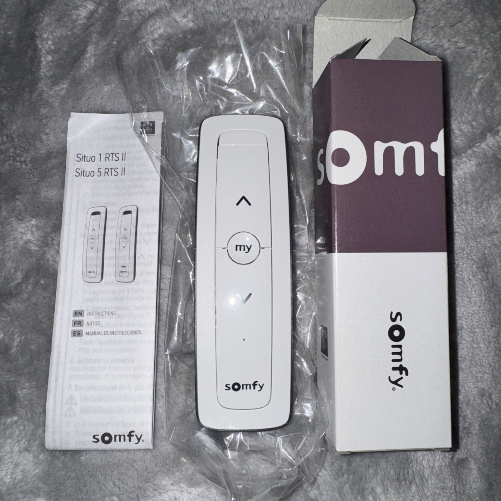 Somfy Situo 1 RTS FCC PURE II Remote for Somfy Shades Shades 1870571B