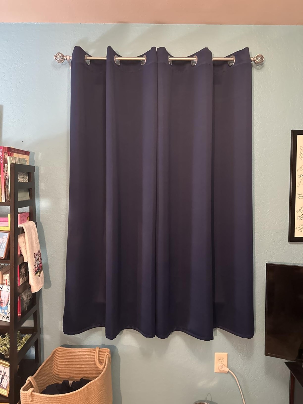 Dark Grey Blackout Curtains 2 Panels 52×54 Inch Grommet Thermal Room Darkening