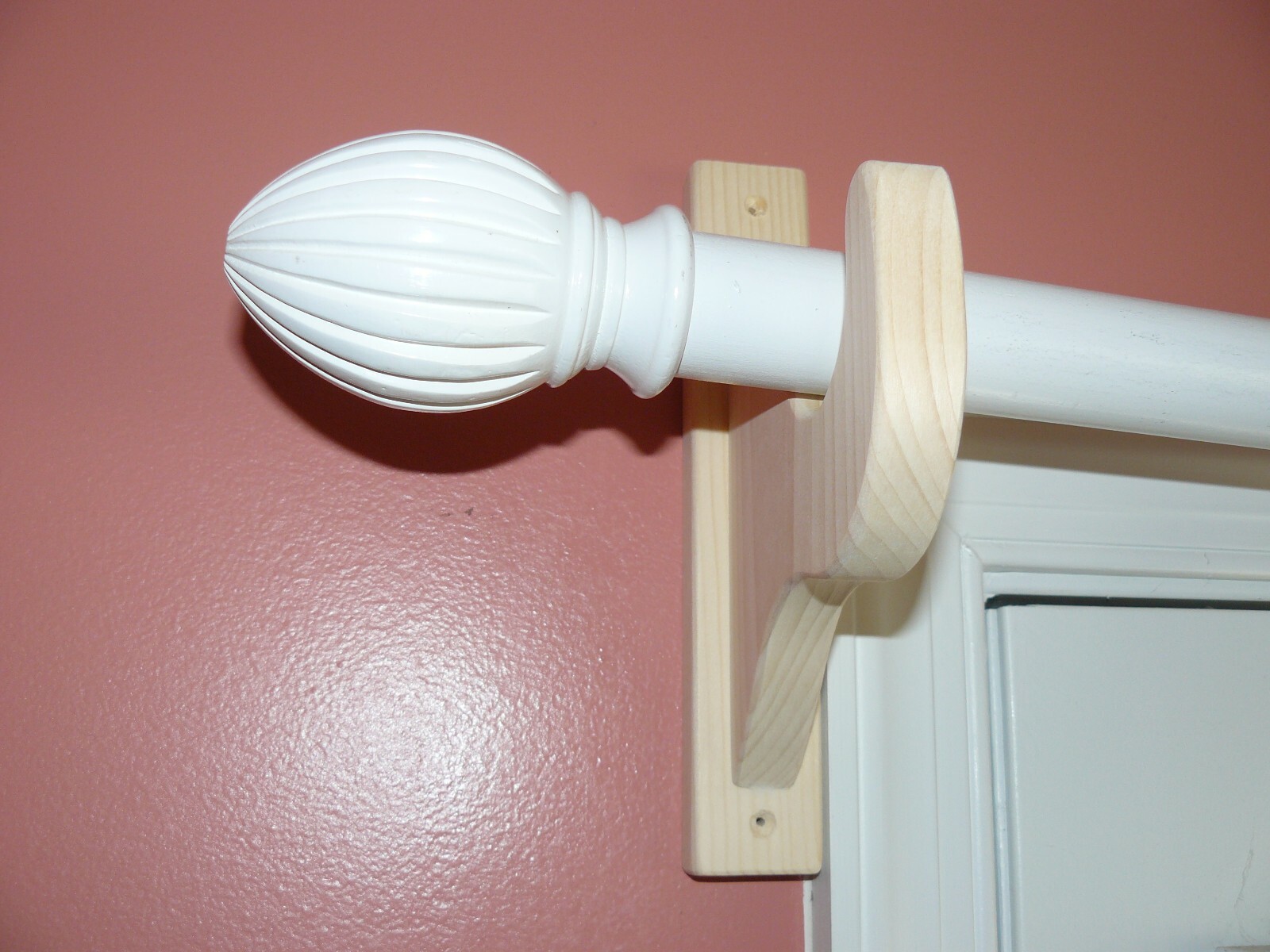 Fancy Wood Curtain Rod Brackets