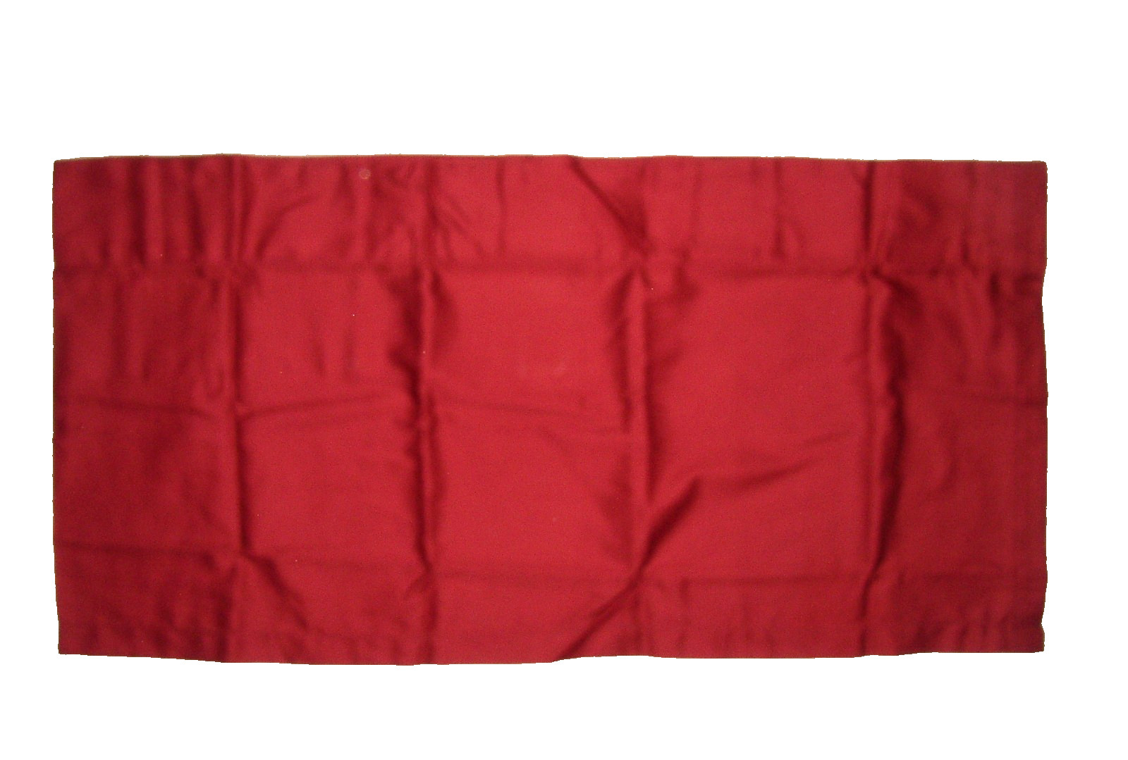 (1) Springs Global Luxury Valance Solid Brick Red Cotton Twill 60×15 NWOP 3Avail