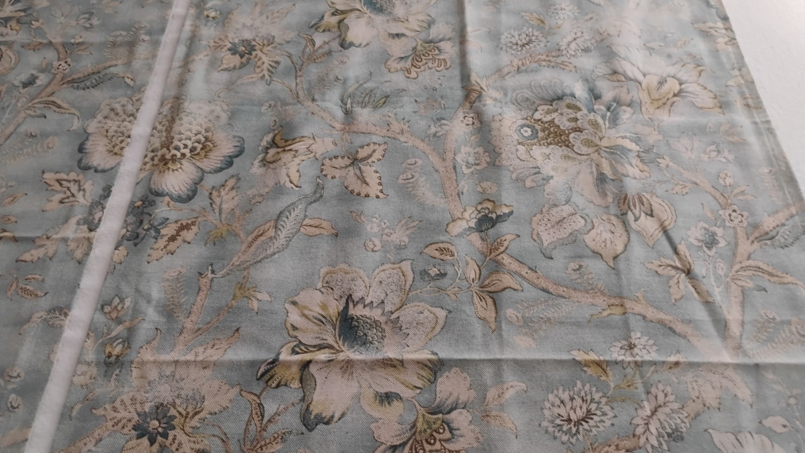 Handmade Damask Linen Cotton Curtains 25×88″ Rod Pocket Unlined Braemore EUC