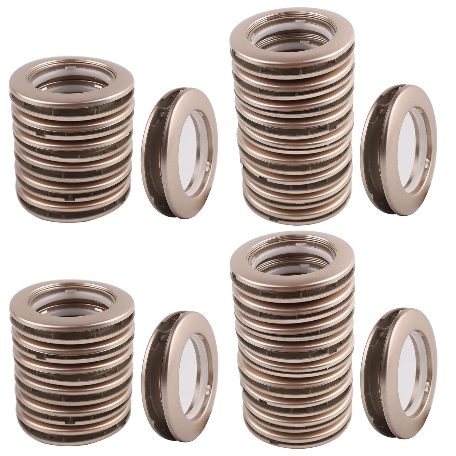 32 Pack Curtain Grommet, Inner Diameter 1-9/16″(40mm) Curtain Eyelet Rings Ro…