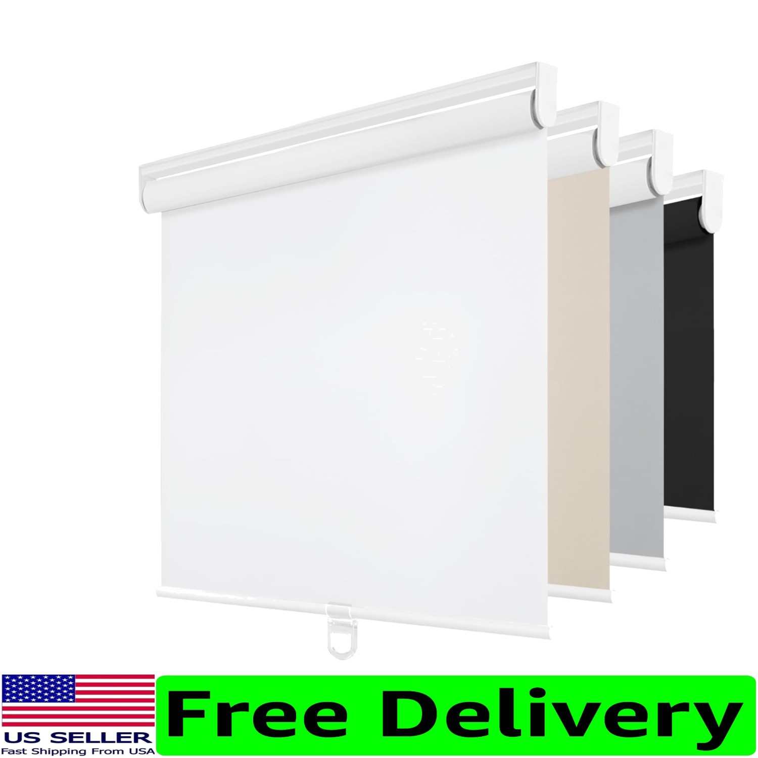 Cordless Blackout Roller Shades for Windows, Thermal Insulated UV Protection …