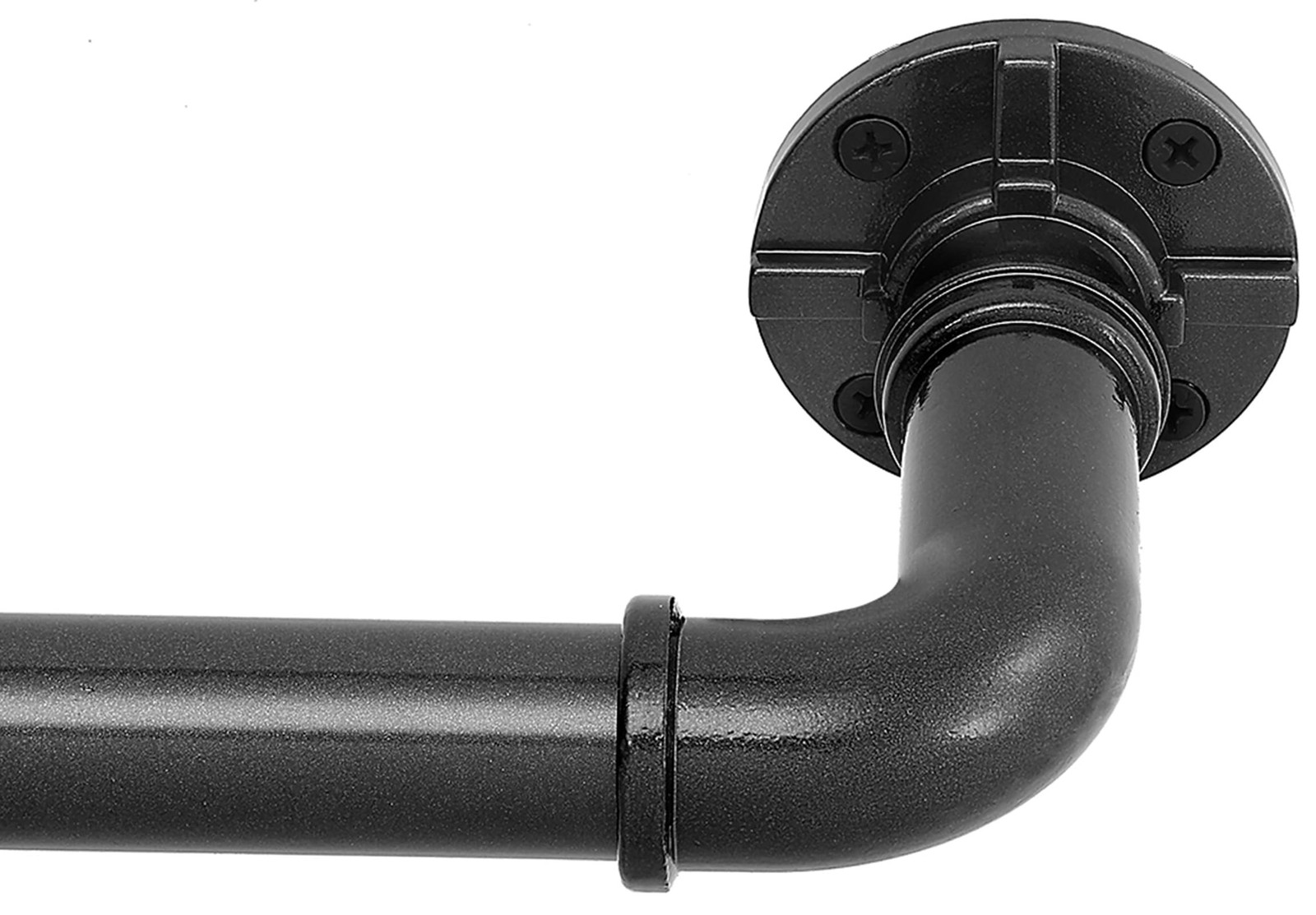 Industrial Curtain Rod Set with Brackets, 1 inch, 32-240″ – Hanging Rod for W…