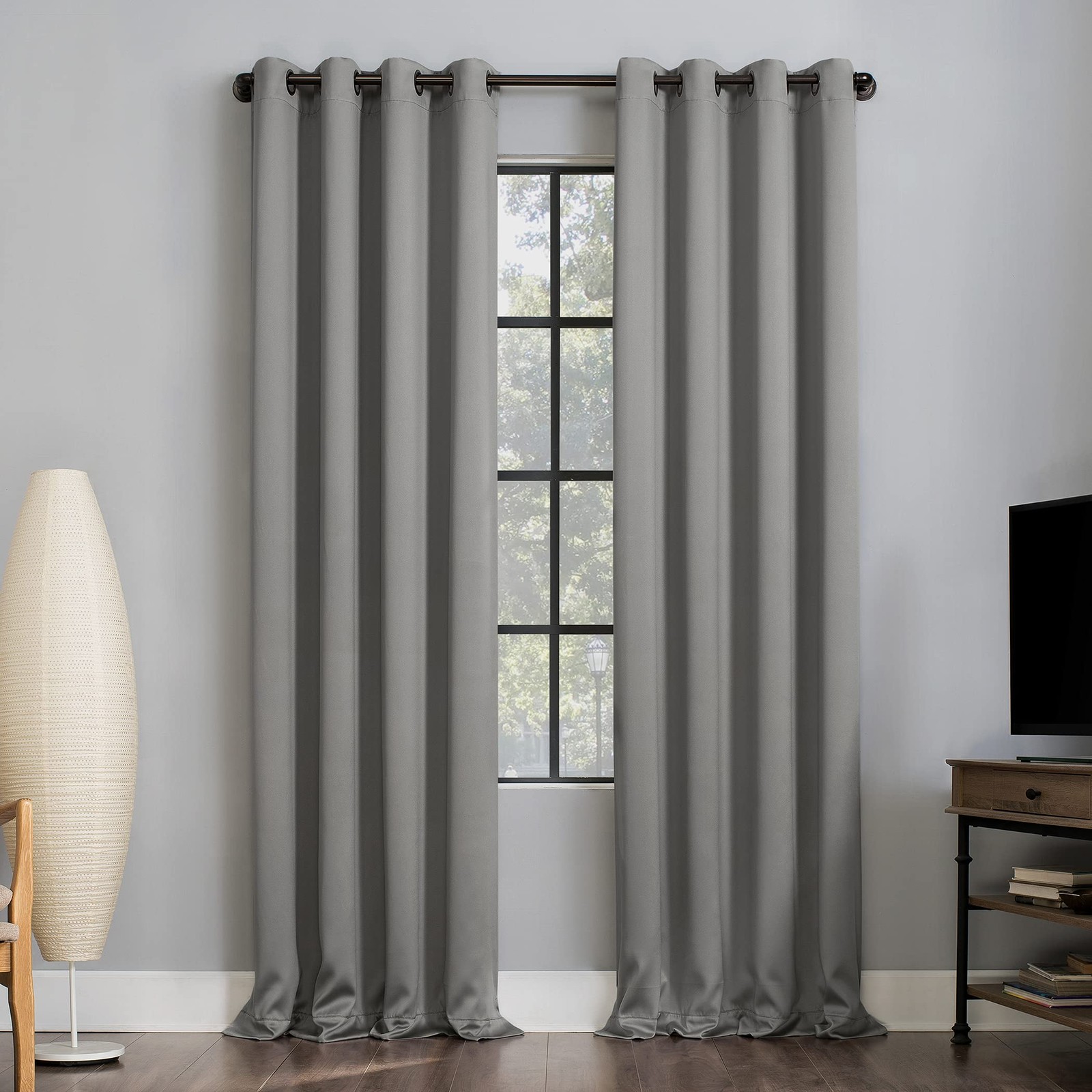 Sun Zero Nordic 2-pack Theater Grade 52″W x 84″L (Pack of 2), Silver Gray
