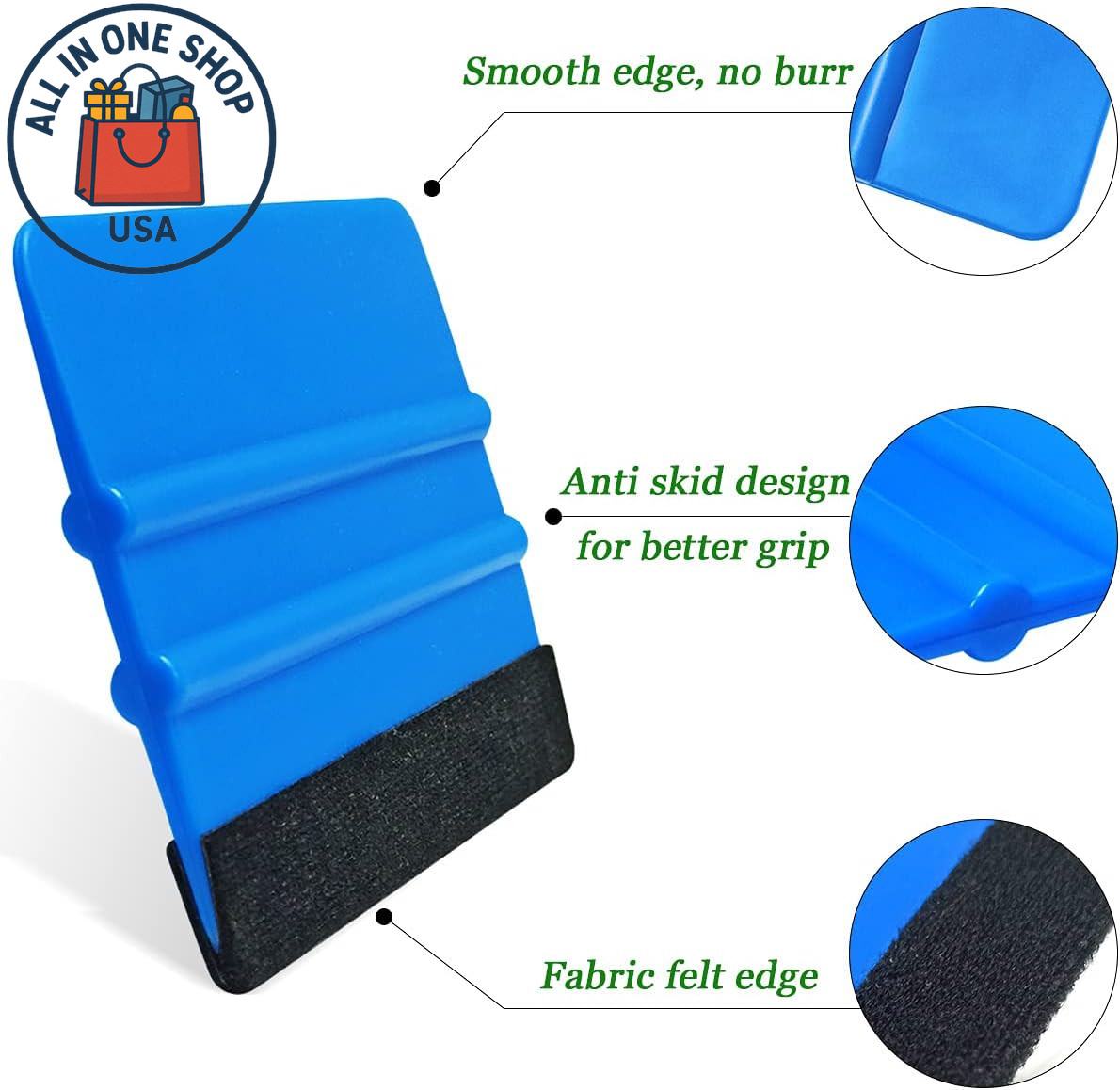 Wallpaper Smoothing Tool Set – Vinyl Squeegee for Peel and Stick Wallpaper