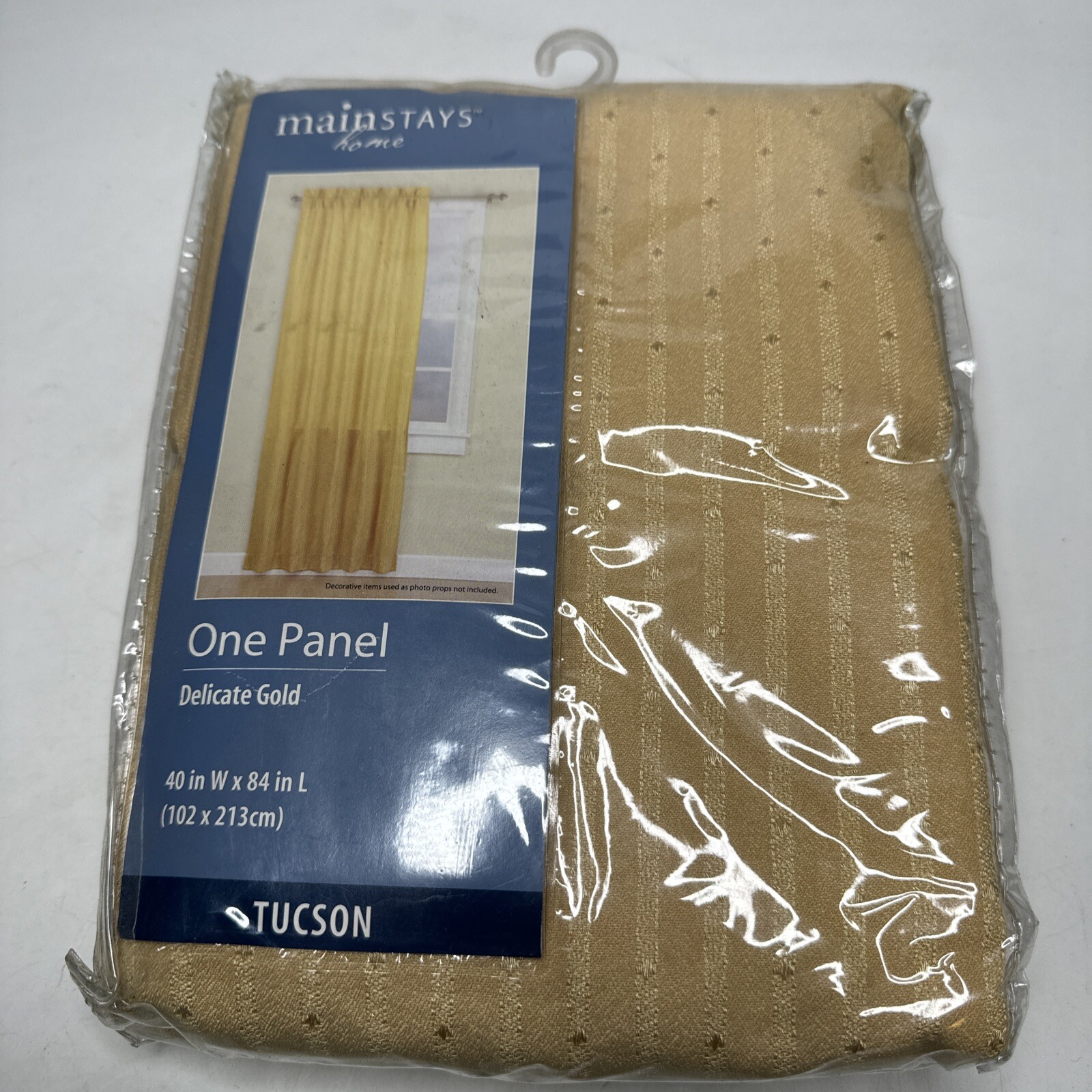 Mainstays Home Delicate Gold Tuscon One Panel 40″ W x 84″ L Brand New