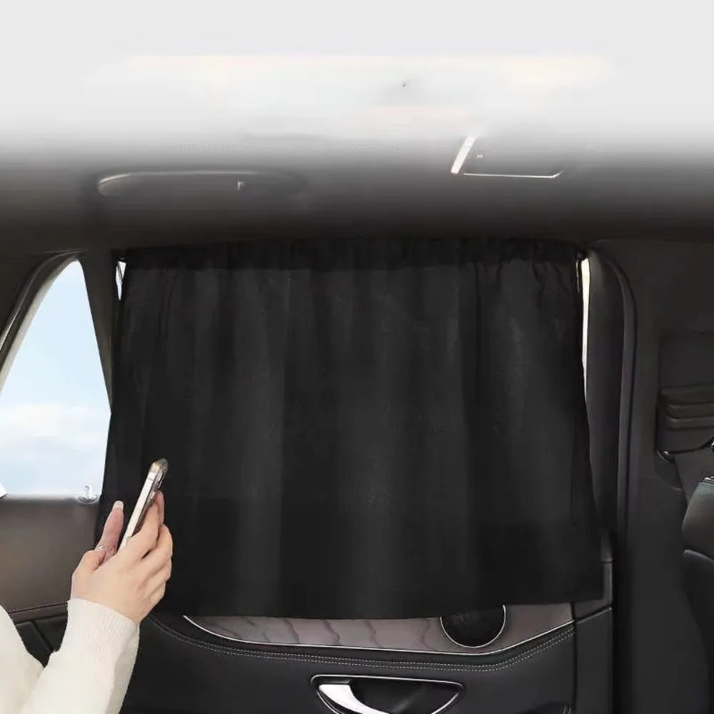1× Car Sunshade Side Window Curtain Curtains with Suction Cups UV-Resistant 🚗