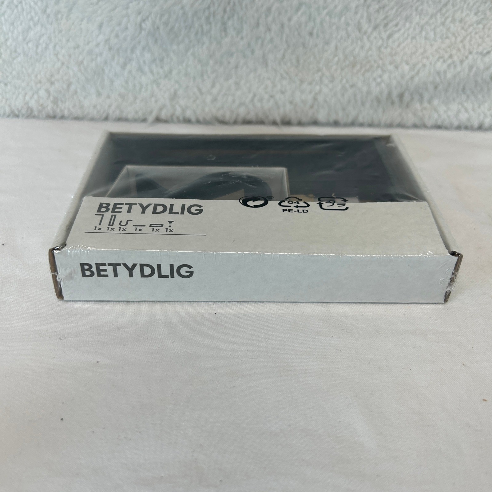 IKEA BETYDLIG Wall Ceiling Curtain Rod Bracket Black 602.172.28 New Sealed