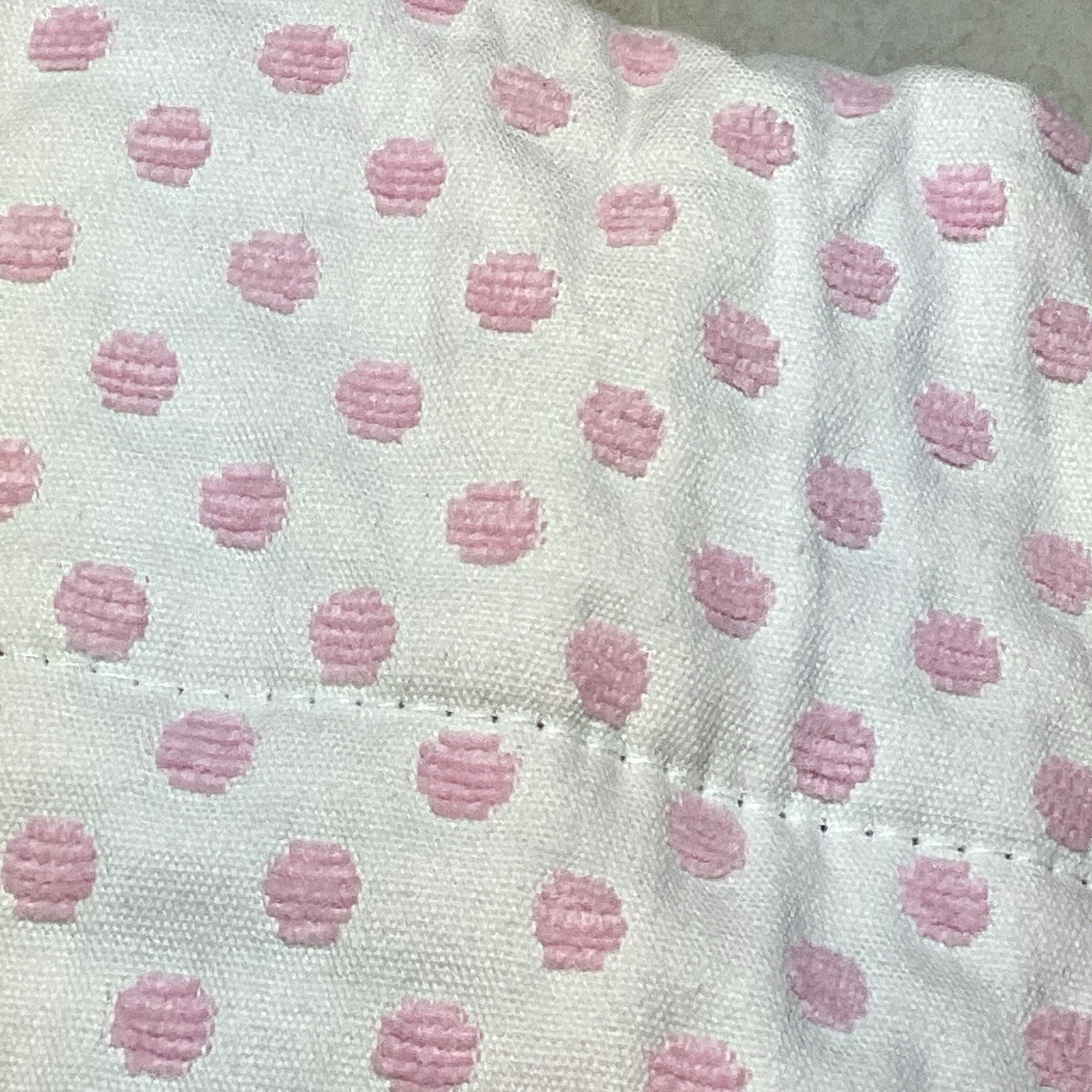 Pottery Barn Kids Pink Polka Dot Black Out Curtains 2 Panels Each 44″W 84″L