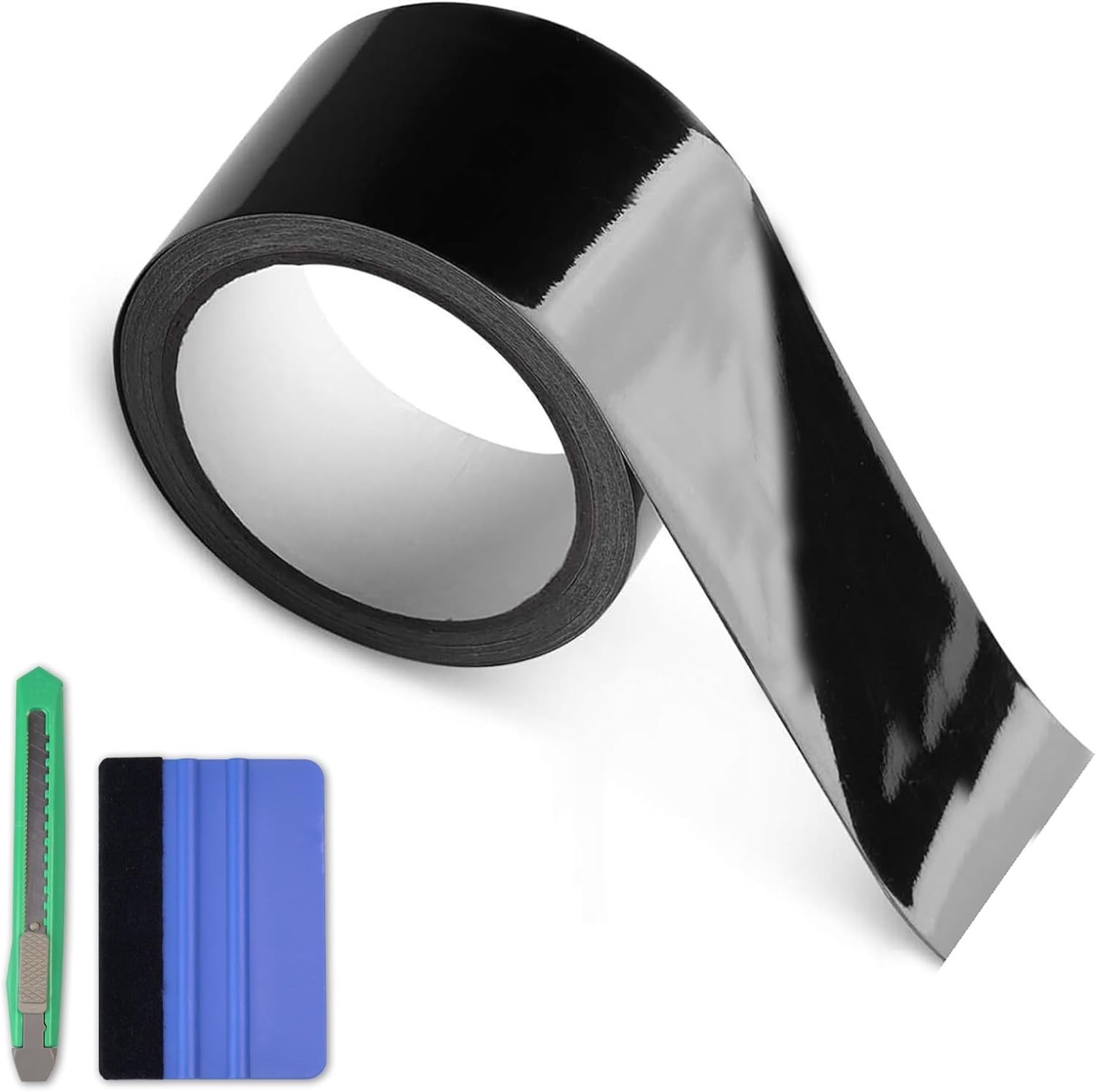 Vinyl Wrap, Cars Vinyl Film Tapes Kit for Blackout 2in x 30ft Gloss Black