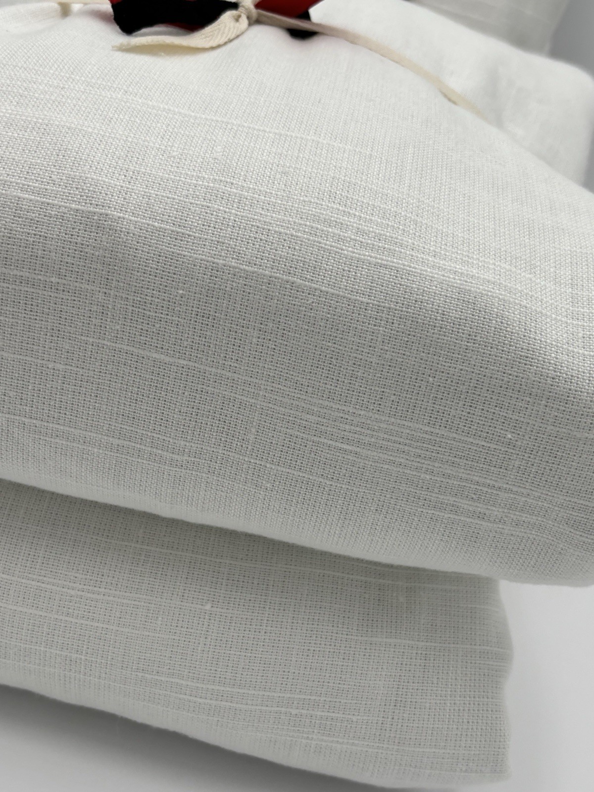 Pottery Barn Emery Linen Blackout Curtains ~ 100”W x 84”L ~ White ~ Set of 2