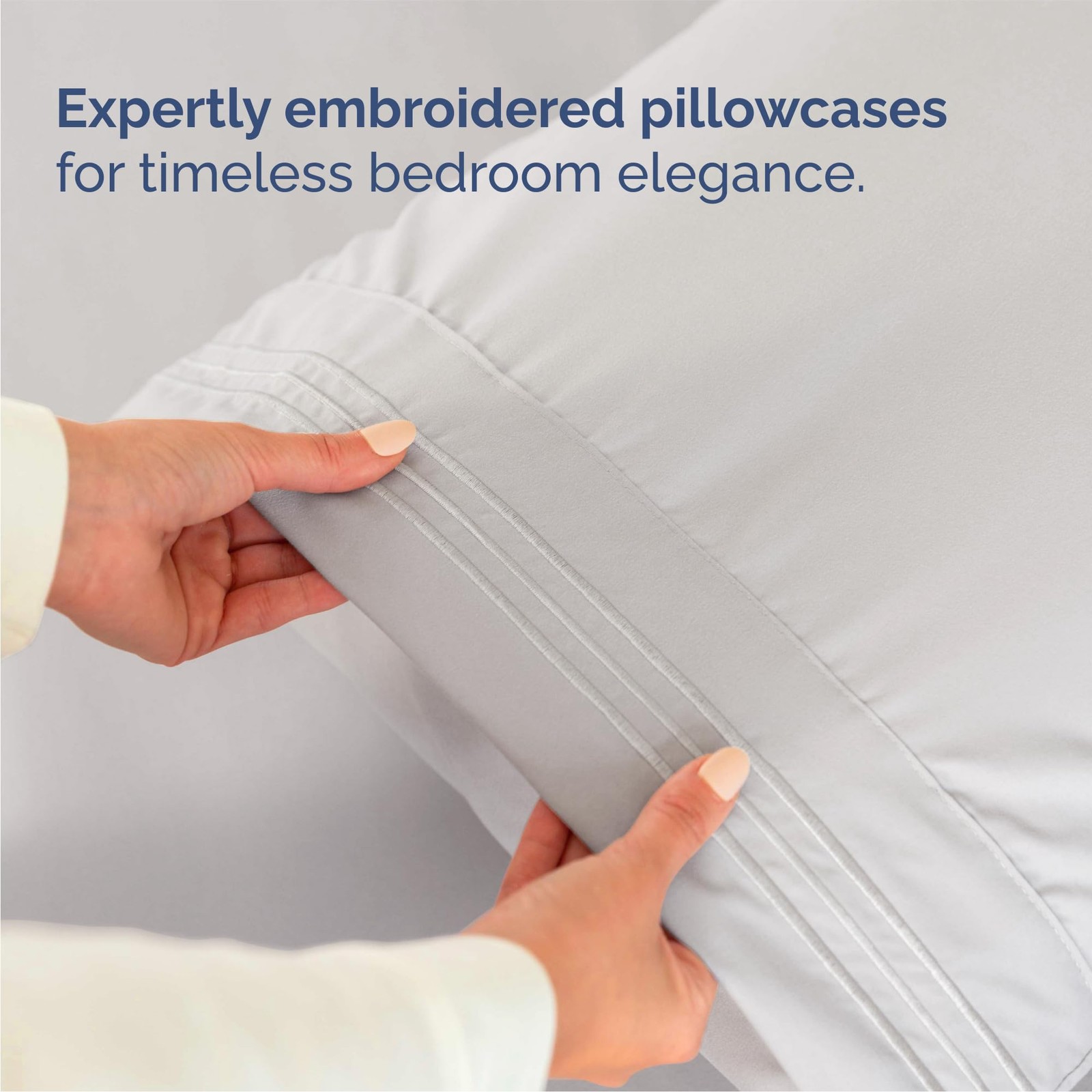 Queen Size 4 Piece Sheet Set – Comfy Breathable & Queen, 04 – French Grey