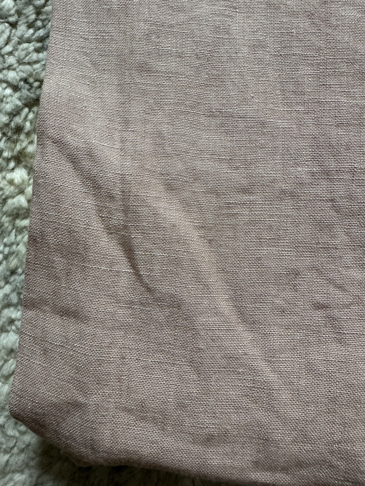 Pottery Barn Belgian Flax Linen 1 Single Drape Soft Lined 50×96” One Peach Blush