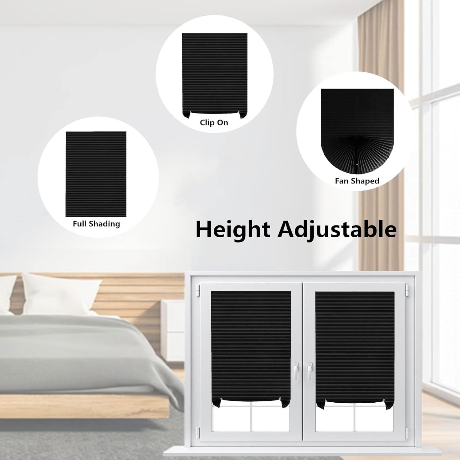 Customizable Cordless Blinds – Lightweight Blackout, Perfect for Any Room