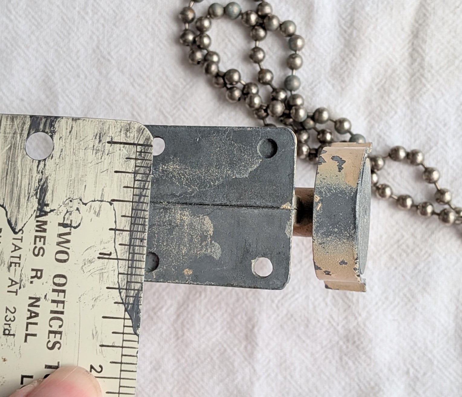 Vintage 2-Way Pull Cord For Blinds With Square Peg About 20″ Long