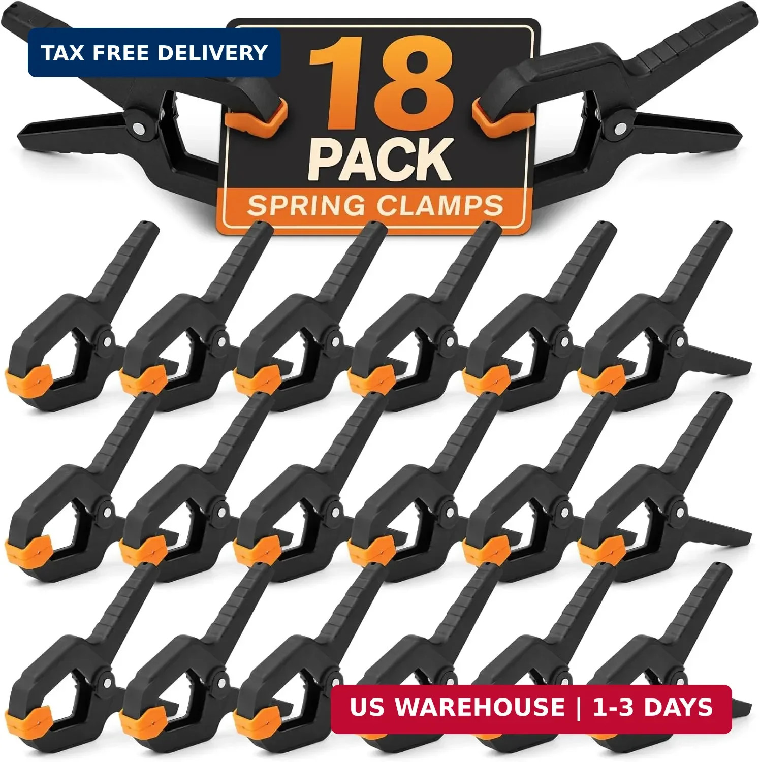18 Pack Clips for Balloon Arch, Strong Spring Clamps Backdrop Clips, Heavy Duty