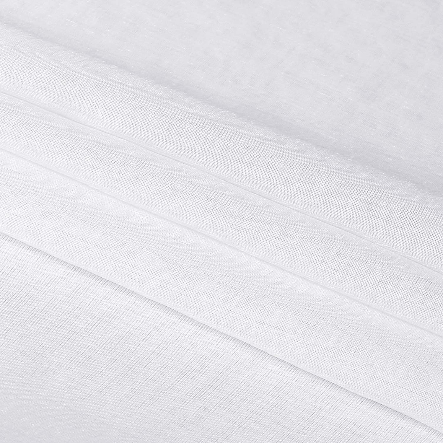 Lightweight Sheer Curtains – 52×54 Inch Grommet Panels in White for All Rooms