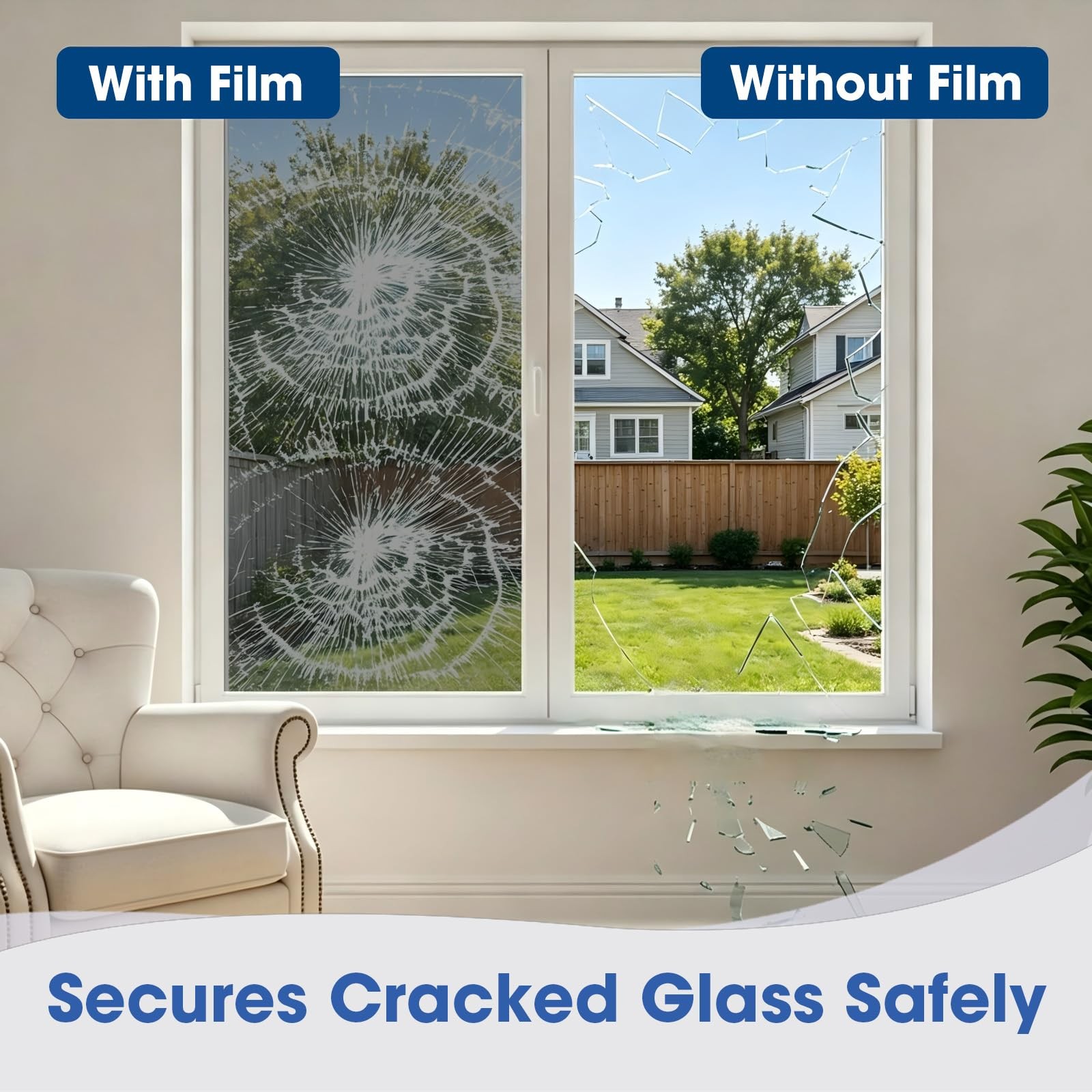 Coavas Window Privacy Film Daytime See Out Not in, 100% UV Blocking Heat Cont…