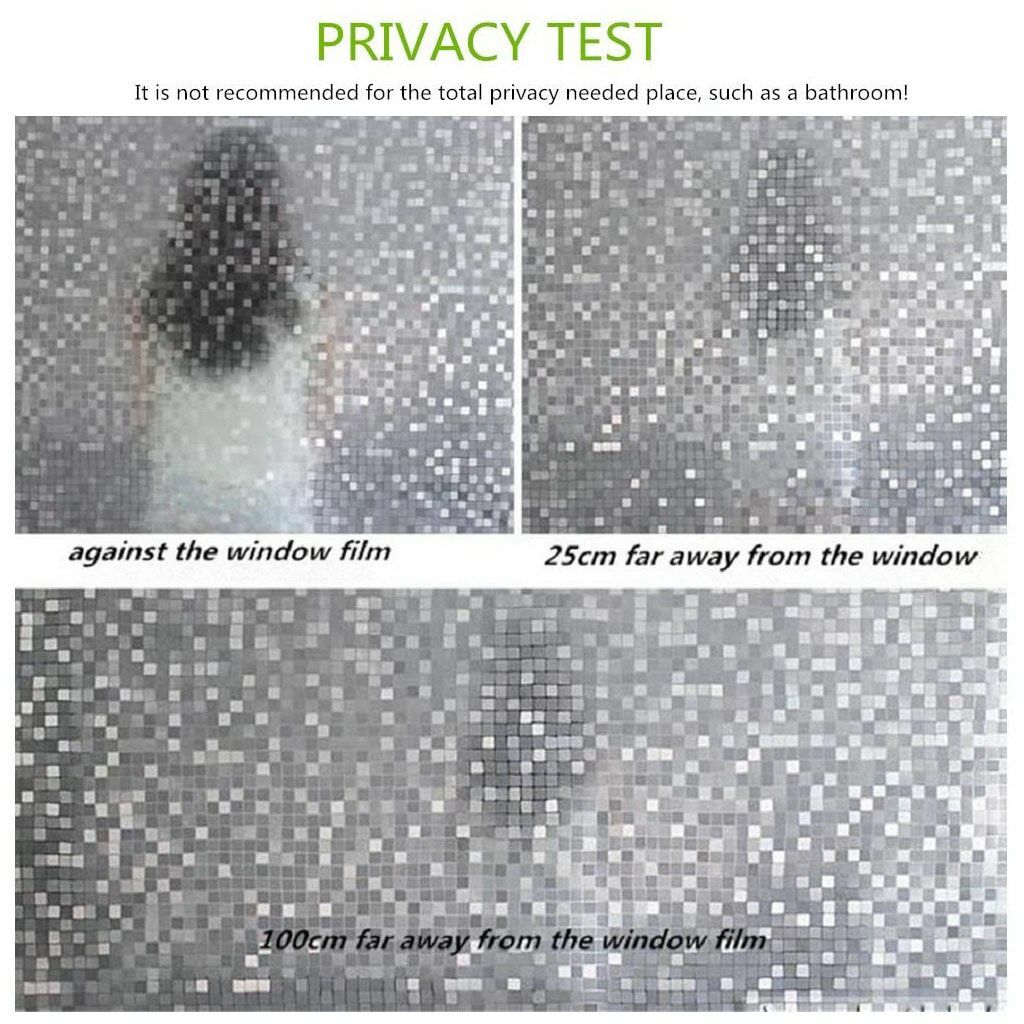 Home Window Film Privacy Static Cling Stained Glass Film Sticker Decoration NEW
