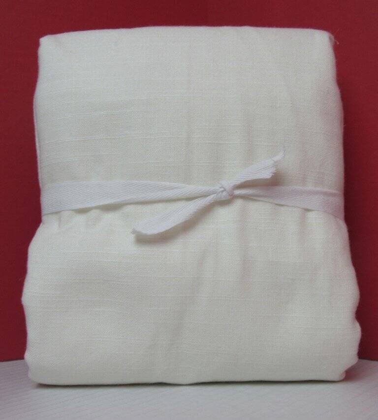 Pottery Barn Emery Linen Cotton Lined Curtain, 50″ x 96″ Ivory NWT