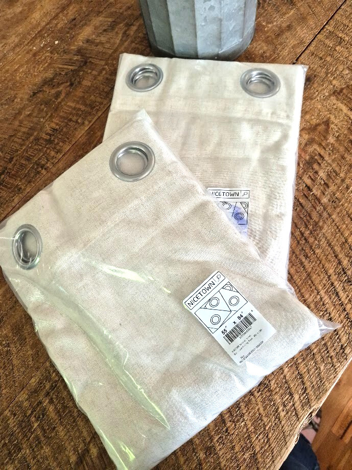 Nicetown Light Filtering Natural Linen Curtain Panels Set of 2 – New In Pack