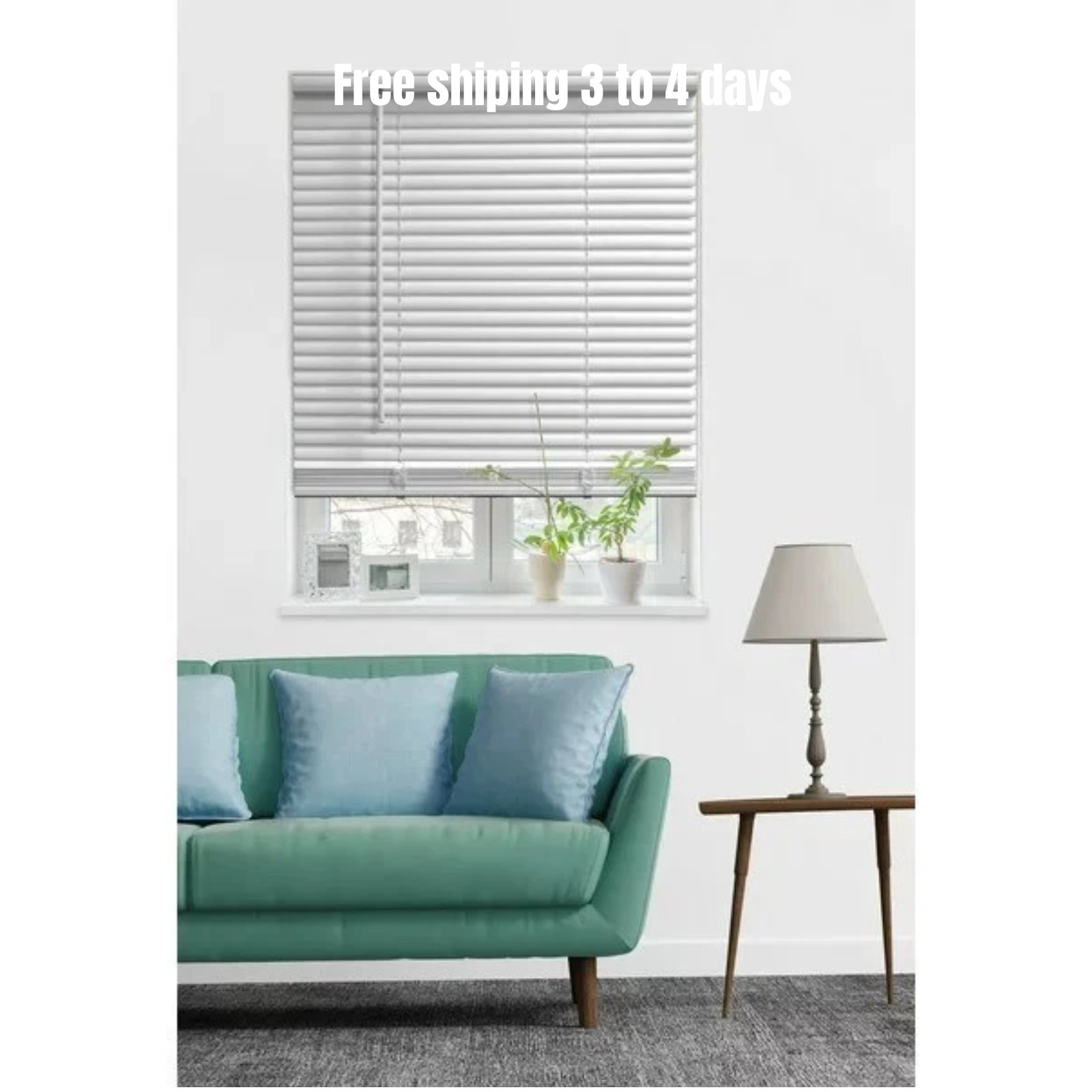 Mainstays (2 Pack) Cordless Mini Blinds 34×48 White Room Darkening Vinyl NEW