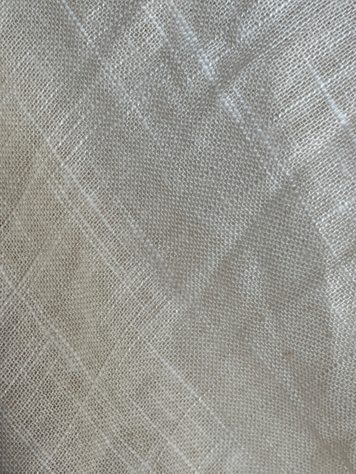 Allen & Roth Ivory Curtains Linen Rayon 2 Panels Casual Tie Option Drapes 86×52″