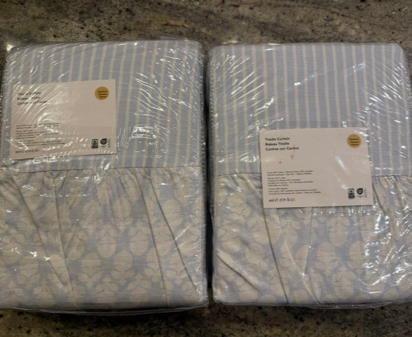 West Elm Set of 2 Thistle Blackout Curtains 48″ x 84″