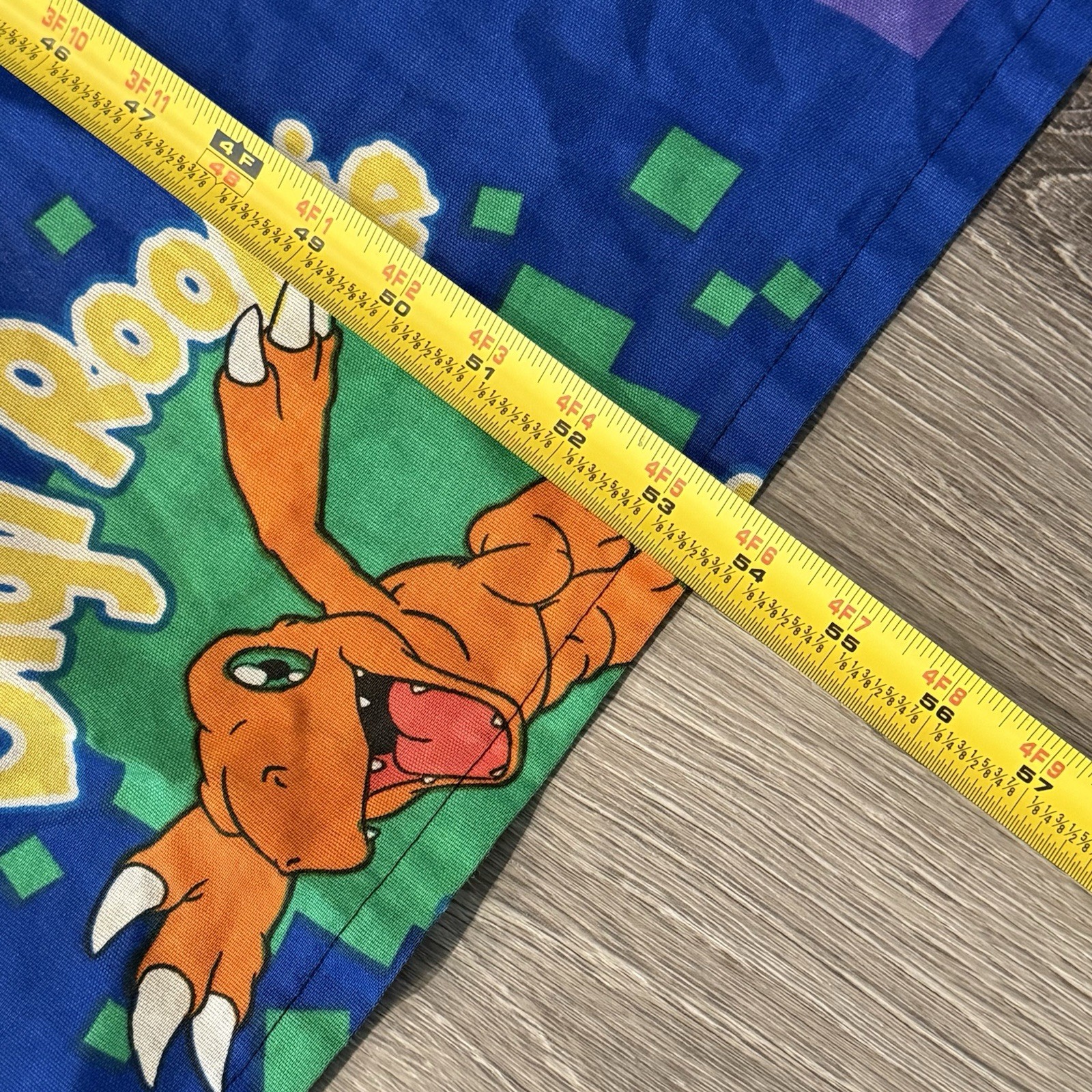 Digimon Curtains Digivice Activated Digi Rookie Of The Year Vtg Set Of 2 *read