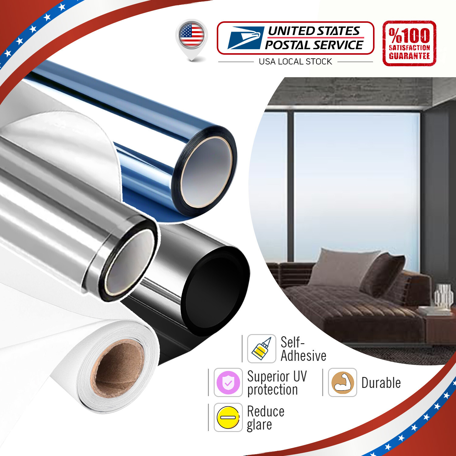 Ceramic Window Tint Roll for Home, Office, Car, Truck, Auto – Sun Heat Control