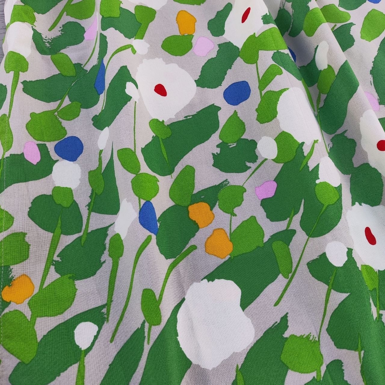Marimekko Floral Kitchen Curtain Panels Cotton Nordic Scandinavian Home Decor