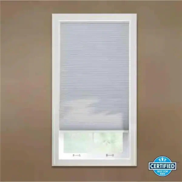 Custom Cut Home Decorators Shadow White Blackout Cordless Cellular Shade