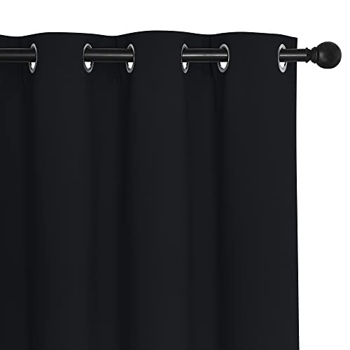 out Curtain 78 inches Long – Thermal Insulated 52″W x 78″L (Pack of 1) Black