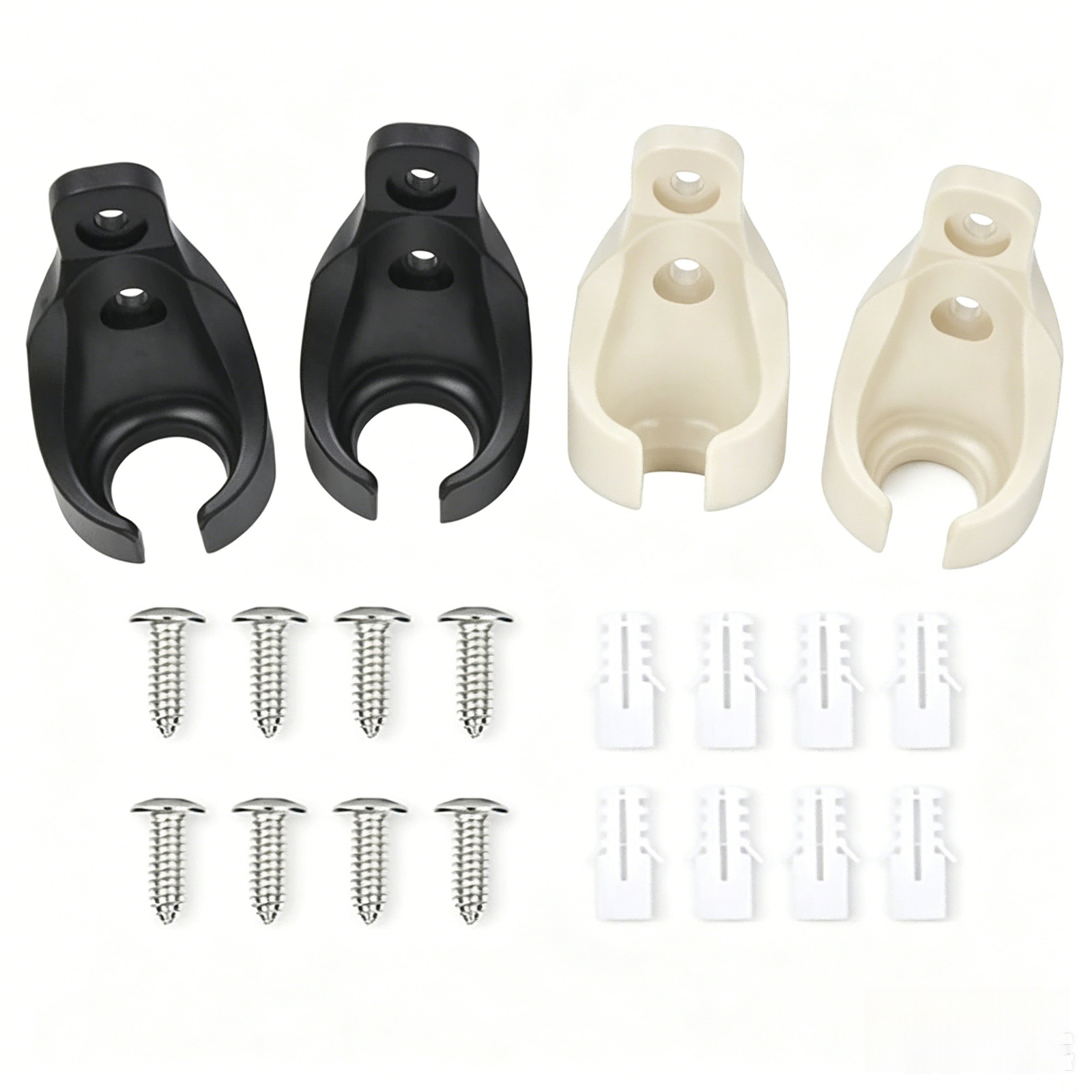 Roller Shade Bungee Ball Receiver Brackets Plastic Mounting Hardware 5.5×3.2cm