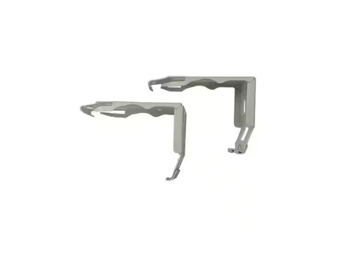 Cordless Faux Wood Side Mounting Bracket Set in White – 2 In. & 2.5 In. New