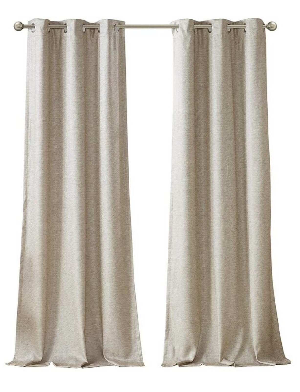 Sunsmart Polyester Printed Faux Silk Total Blackout Window Panel Pair SS40-0140