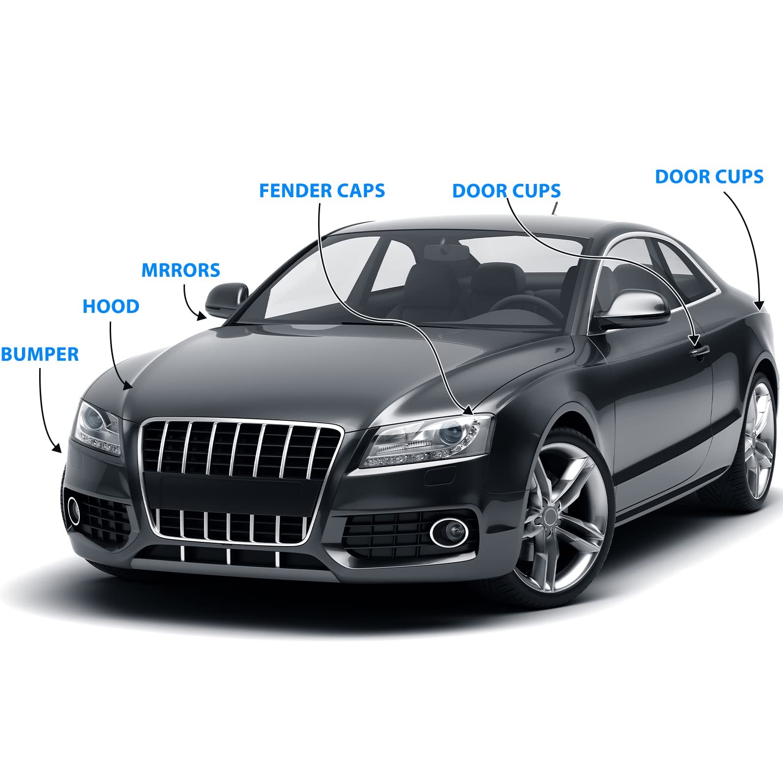 Car Surface Protection Vinyl Film – 12″X120″ Scratch Resistant Clear Wrap