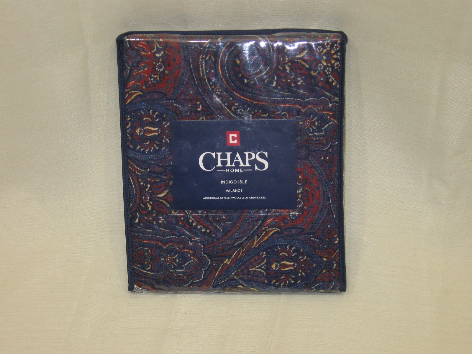 New Chaps Home ” Indigo Isle ” Window Valance 80″ x 17″