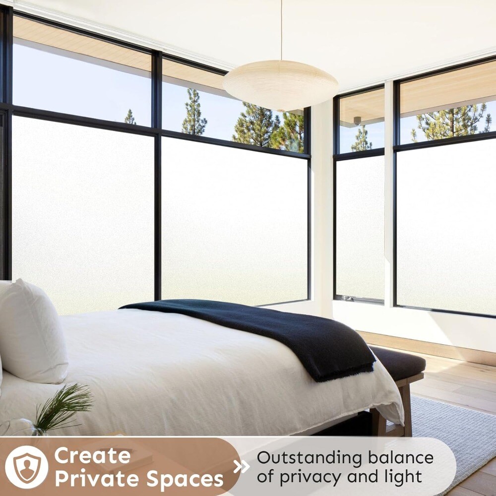rabbitgoo Privacy Window Film Heat Control Sun Blocking Anti UV Glass Sticker