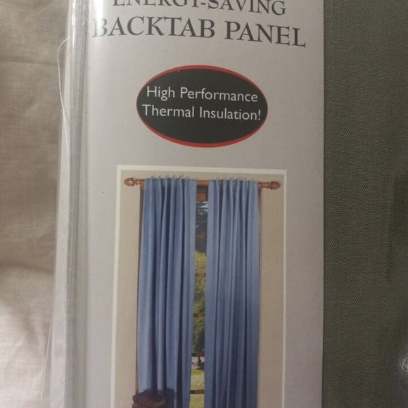 HOMESPUN BACKTAB DOUBLE INSULATED CURTAIN 40″ WIDE X 63″ LONG SPANISH MOSS