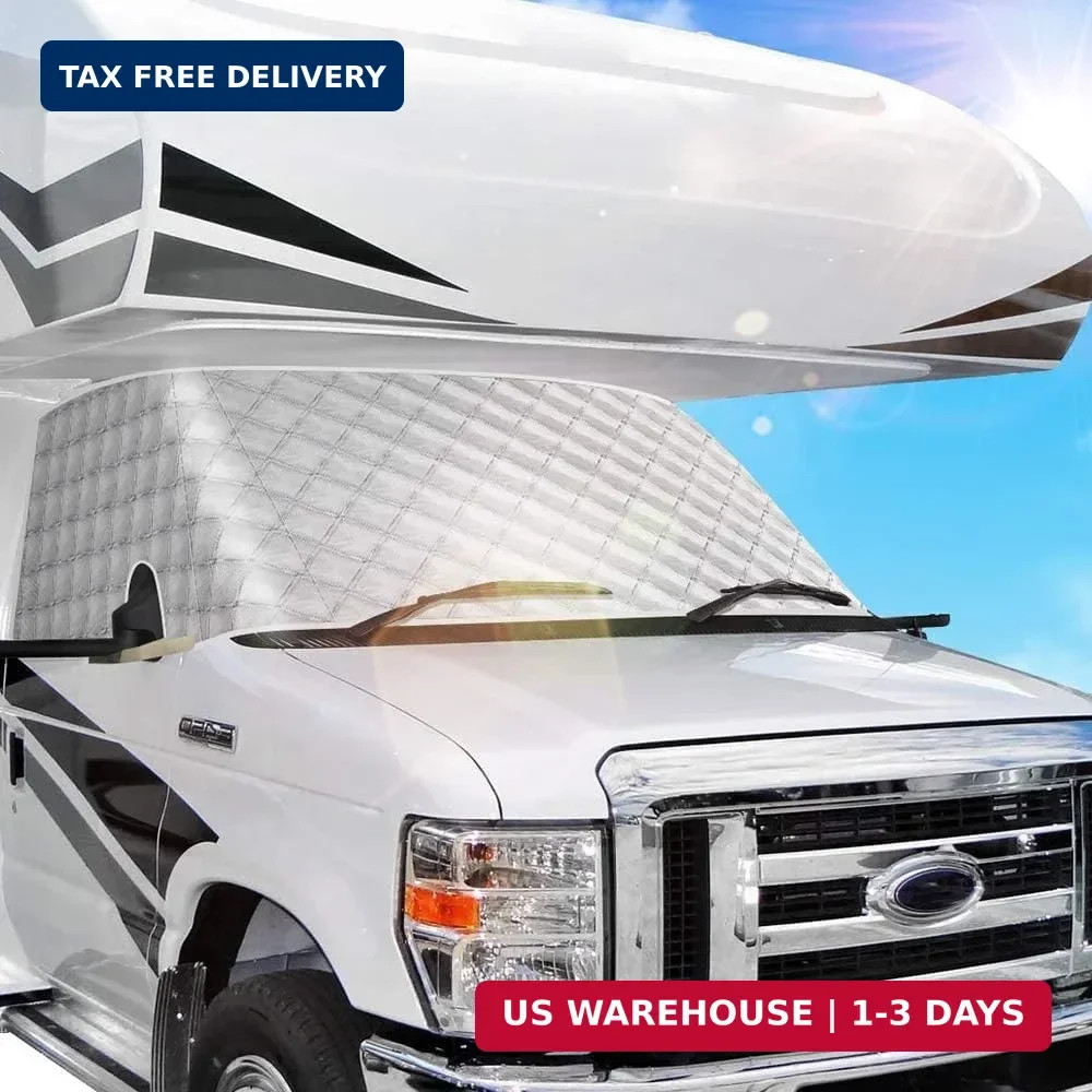 BougeRV RV Windshield Window Snow Cover for Class C Ford E450 1997-2026 Motorhom