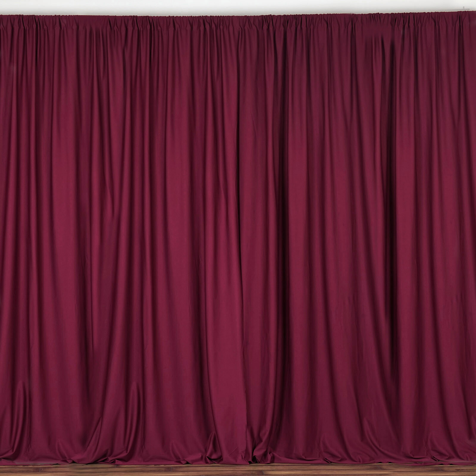 BURGUNDY 10 x 10 ft Polyester BACKDROP CURTAINS Drapes Panels Home Decorations
