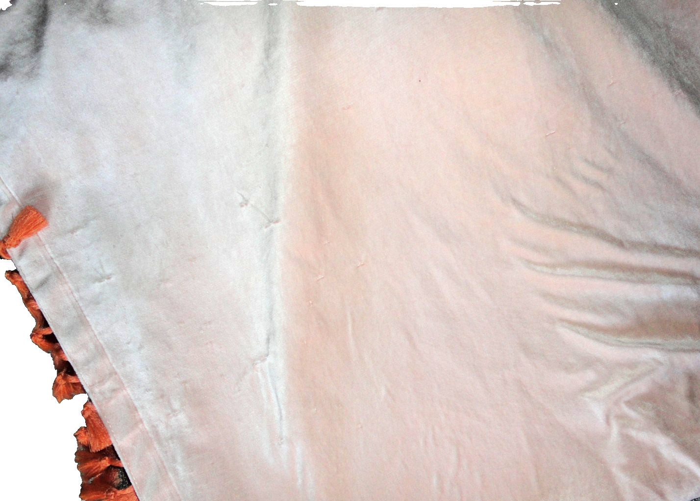 TARGET OPAL HOUSE BLUSH/ORANGE VELVET BOHO (2) PANELS CURTAINS 53×80