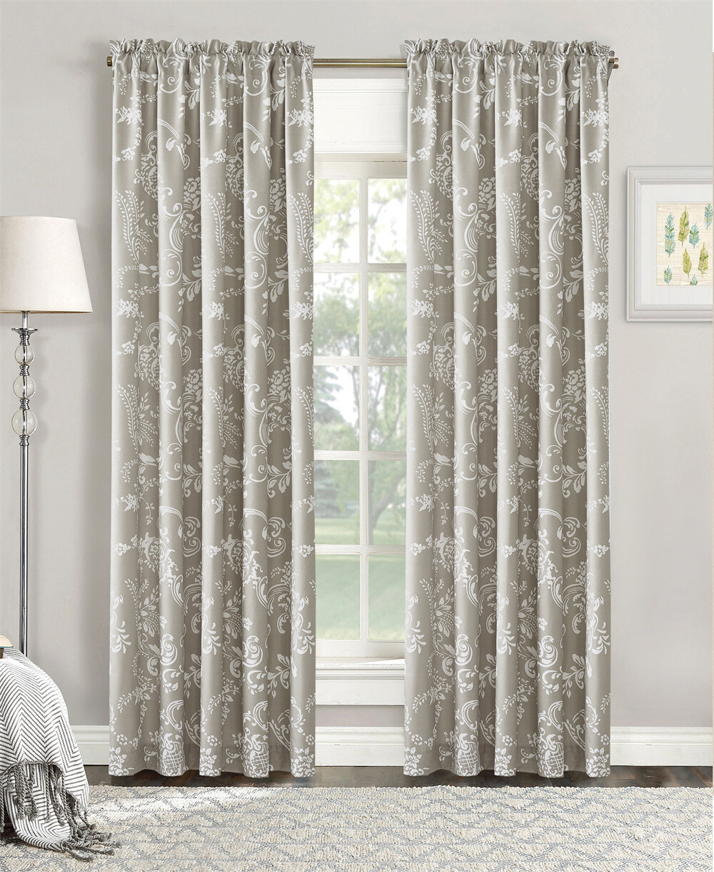 La Boheme Print Microfiber Curtains 2 Panel Set for Living Room Bedroom 60 x 84″