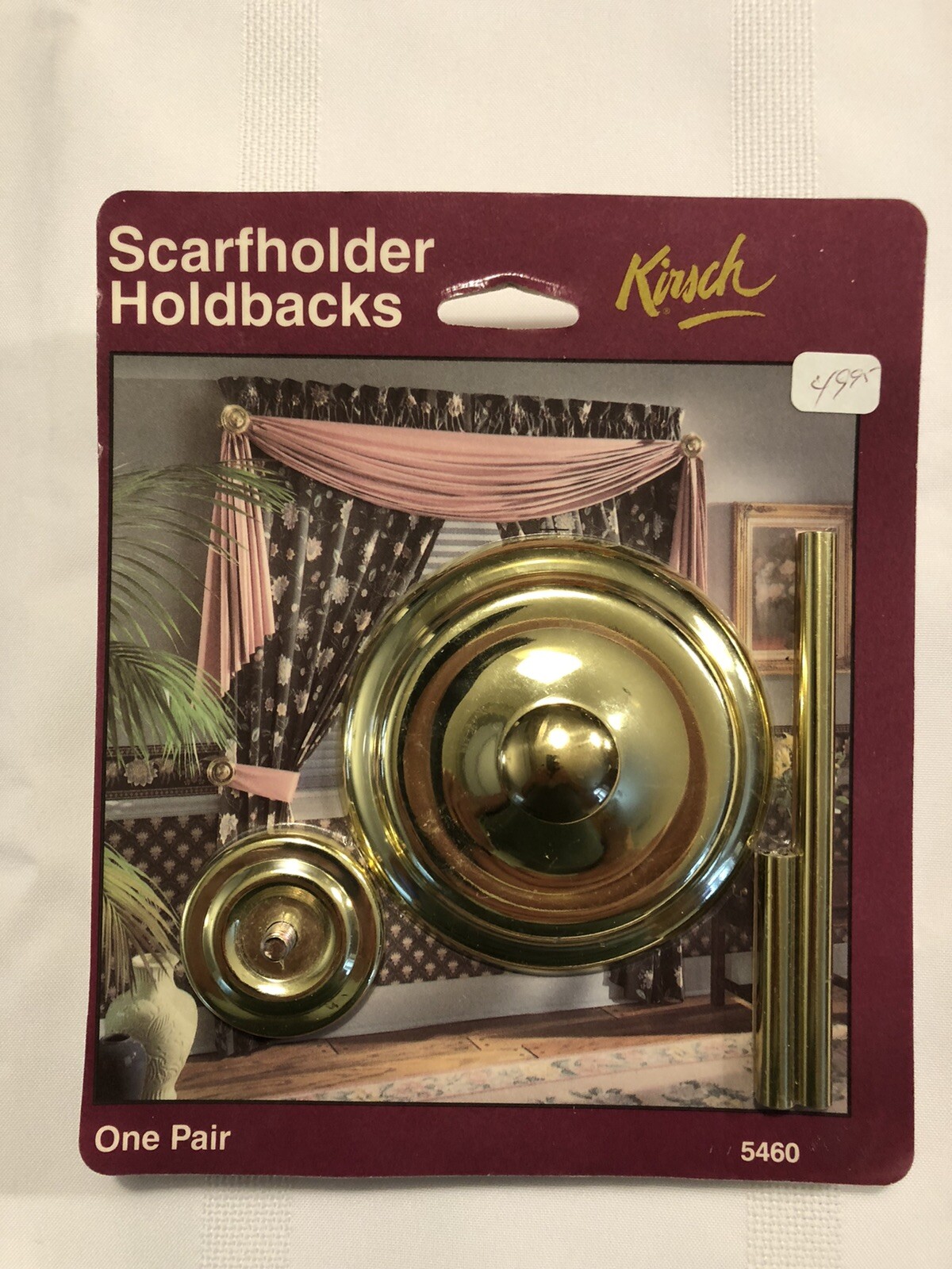 Kirsch One Pair ScarfHolder Holdbacks Factory Sealed Model 5460-063